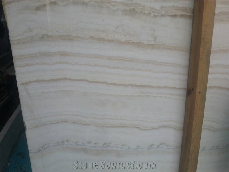 Straight Grained White Onyx Slabs & Tiles/ White Onyx Tiles / Book Match/White Onyx/Suitable for the Project/Floor&Wall