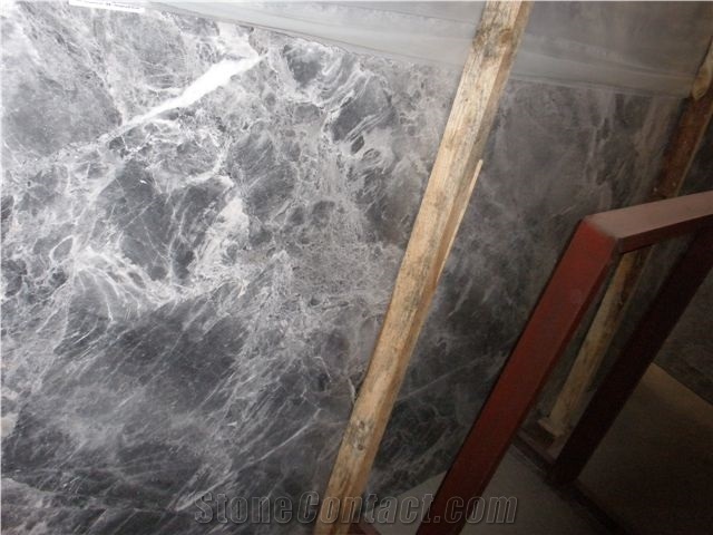 Tundra Grey Marble Slab & Tile, Grey Polished Marble Floor Tiles, Wall Covering Tiles,Best Dora Cloud Grey,Dark Gris Tundra Tiles& Slabs,Bathroom Cover,Flooring,Feature Wall,Interior Paving,Clading