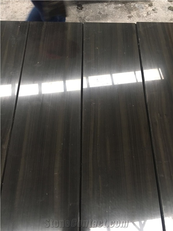 Black Wood Grain Marble Slabs for Flooring Tiles, Wall Tiles, Skirting, Black Wood Vein, Wooden Black Marble Slabs Polished, Black Wood Royal