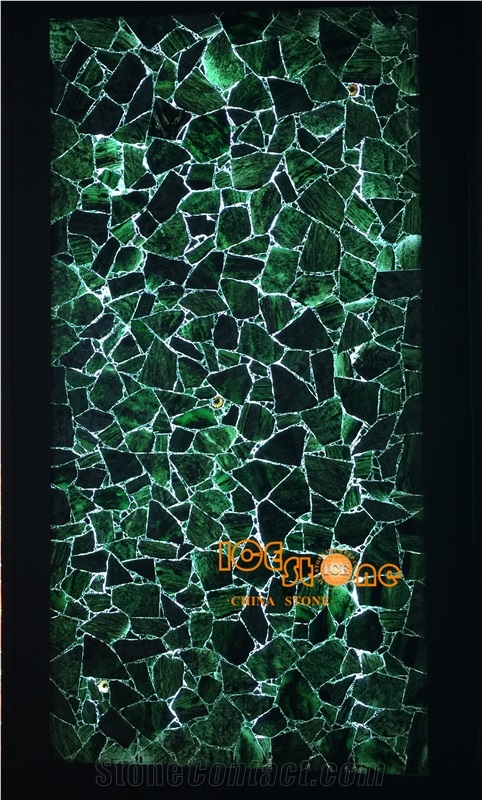 China Green Emerald Agate Semiprecious Stones/Green Emerald Semi-Precious Stone/Green Emerald Stone