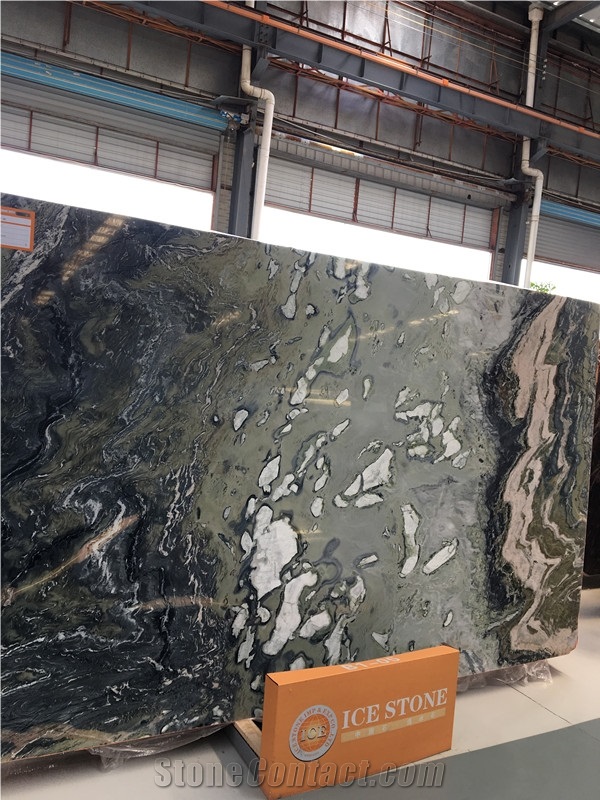 China Green Marble Slabs & Tiles in Stock Twilight