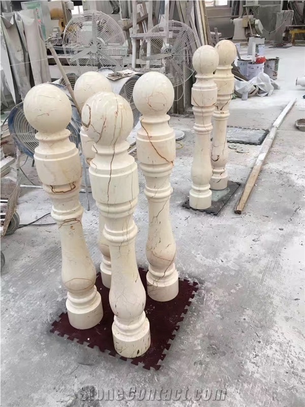 Beige Marble Column, Architectural Columns