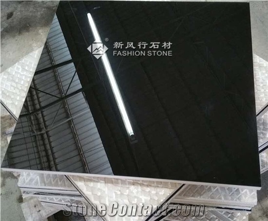 Pure Black Micro-Crystal Porcelain/Laminated/Ceramic Tiles/Manmade Stone/Foshan China Composite Stone Tile/Two Layers Tiles/Beige&White Color/ Interior&Building/Flooring