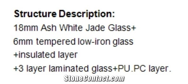 Techno Jade Translucent Glass/Mademan Laminated Glass/ Wall Cladding Panels