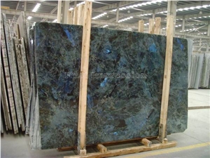 Best Price Lemurian Labradorite Blue Granite Polished Slabs & Tiles/Madagascar Granite with Blue Sparking Spots/Polished Natural Building Stone Flooring/Feature Wall,Interior Paving/Clading/Decoration
