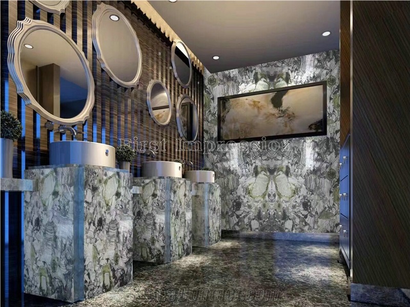 Best Price Luxury Green Marble Tiles & Slabs/Ice Connect Marble/White Beauty/Ice Green/China Green Marble/Green Marble Slabs& Tiles/Floor Marble/Wall Marble