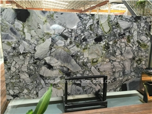 China Ice Jade Marble Big Slab/Green Marble Tile & Slab/White Beauty Marble/Ice Connect Marble/Chinese Green /Marble Tiles Cut to Size/Ice Green Marble/White and Green Marble