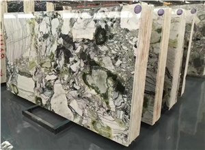 China New Polished Green Luxury Marble Tiles & Slabs/Ice Connect Marble/White Beauty/Ice Green/China Green Marble/Green Marble Slabs& Tiles/Floor Marble/Wall Marble