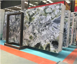 Chinese Best Price Ice Green Marble Tiles & Slabs/Ice Connect Marble/White Beauty/Ice Green/China Green Marble/Green Marble Slabs & Tiles/White & Green Marble for Wall & Floor Covering Tiles