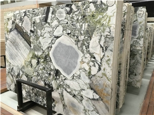 Famous Ice Green Marble Tiles & Slabs/Ice Connect Marble/White Beauty/Ice Green/China Green Marble/Green Marble Slabs& Tiles/Floor Marble/Wall Marble Tiles
