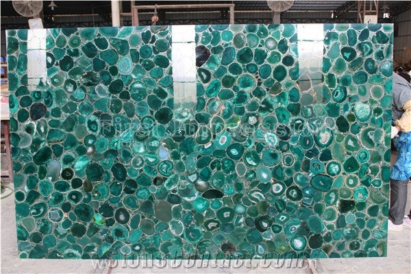 Green Agate Gemstone/Semi Precious Slabs & Tiles/Green Agate Gemstone Wall Covering/Interior Decoration for Kitchen/Background