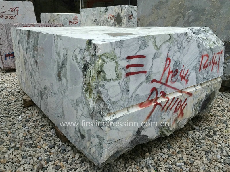Hot Sale Ice Connect Marble Blocks/Ice Green Marble Slabs/Green Marble/Tv Background Stone/Chair Decoration Stone/Cold Jade/Primavera Marble