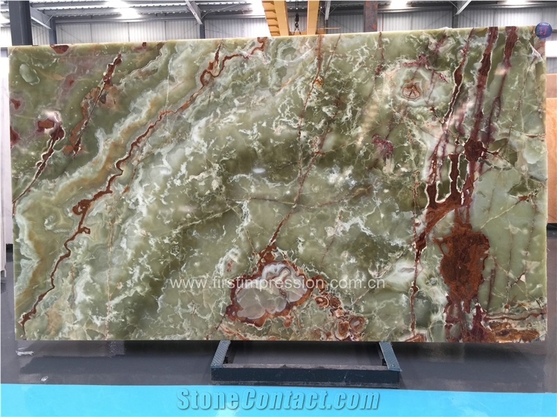 New Polished Green Jade Onyx/China Green Onyx/Ancient Green Jade Slabs & Tiles for Wall and Floor Covering/Interior Decoration/Wholesale/Onyx Wall & Floor Tiles/Onyx Pattern