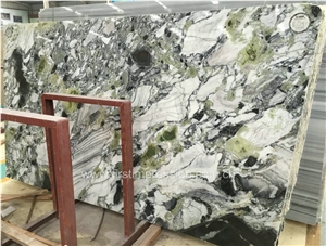 New Polished Luxury Marble Big Slab/Green Marble Tile & Slab/White Beauty/Ice Connect Marble/Chinese Green /Marble Tiles Cut to Size/Ice Green/White and Green Marble Tiles for Wall & Floor Covering