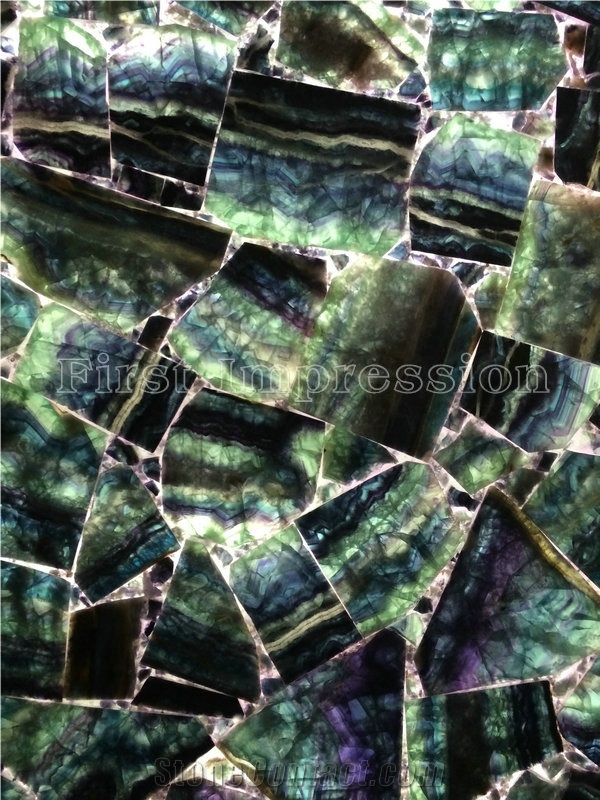 New Polished Purple Fluorite Gemstone/Semiprecious Stone Tiles & Slabs/Beautiful Decorative Semiprecious Stone/Gemstone Big Stone/Translucent Violet Fluorite Onyx Slab/Semiprecious Stone