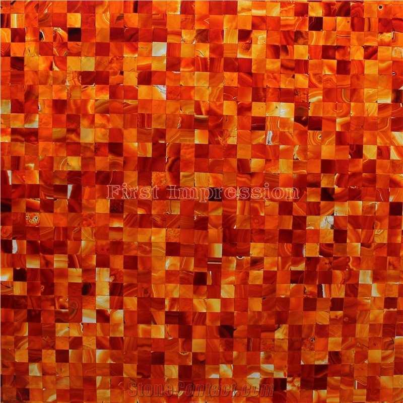 Popular Red Agate Semiprecious Stone Big Slabs/Gemstone Slabs & Tiles/Red Agate Semi Precious Wall Covering/Interior Decoration for Kitchen/Background