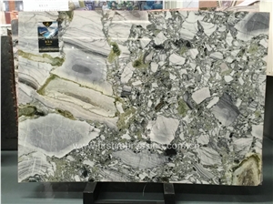Popular White Beauty Green Marble/Ice Connect Marble Block/Ice Green/China Green Marble/Green Marble Blocks/Nice Blocks/Ice Green Marble Block