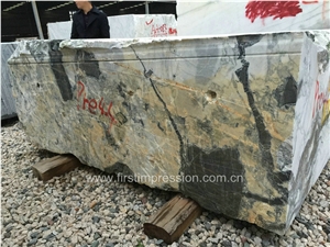 Popular/White Beauty/Ice Connect Marble Block/Ice Green/China Green Marble/Green Marble Blocks/Nice Blocks/Ice Green Marble Block