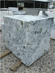 White Beauty Marble Blocks/Ice Connect Marble/Chinese Green/Ice Green/White and Green Project Chinese Natural Stone Products
