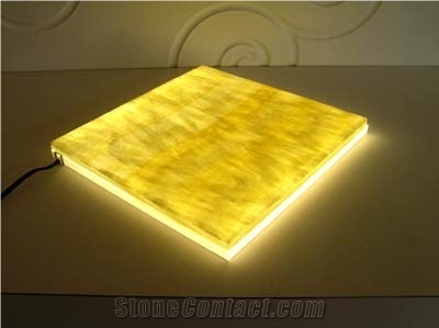 Beige Artificial Alabaster Backlit Tile Walling Cladding Panel,Engineered Glass Onyx Translucent Stone Tiles for Walling,Transtones Customized