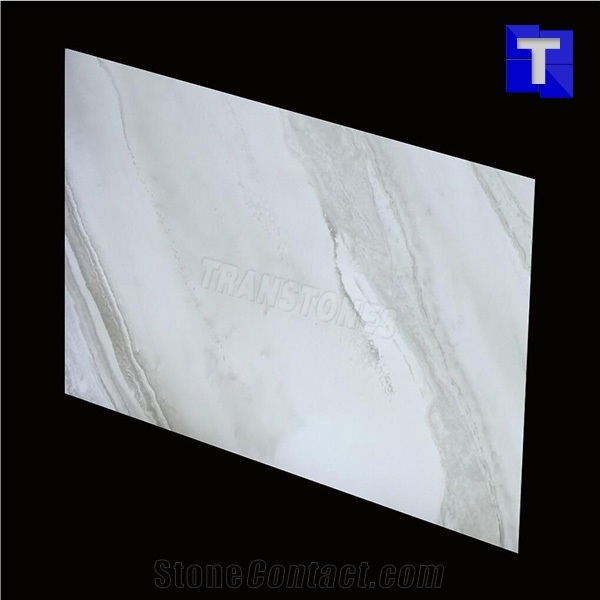 White Artificial Alabaster Backlit Tile Walling Cladding Panel,Engineered Glass Onyx Translucent Stone Tiles for Walling,Transtones Customized