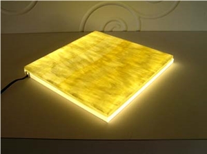 Yellow Artificial Alabaster Backlit Tile Walling Cladding Panel,Engineered Glass Onyx Translucent Composite Stone Tiles for Walling,Transtones Customized