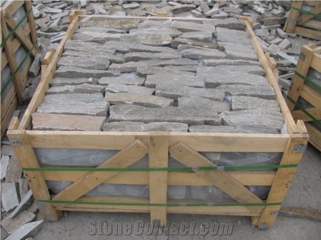 Grey Color Quartzite Culture Stone Wall Decor Ledge Stone