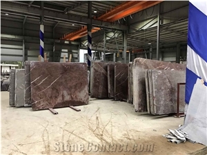 Natural Stone Red Marble Tiles & Slabs Own Quarry Block for Export