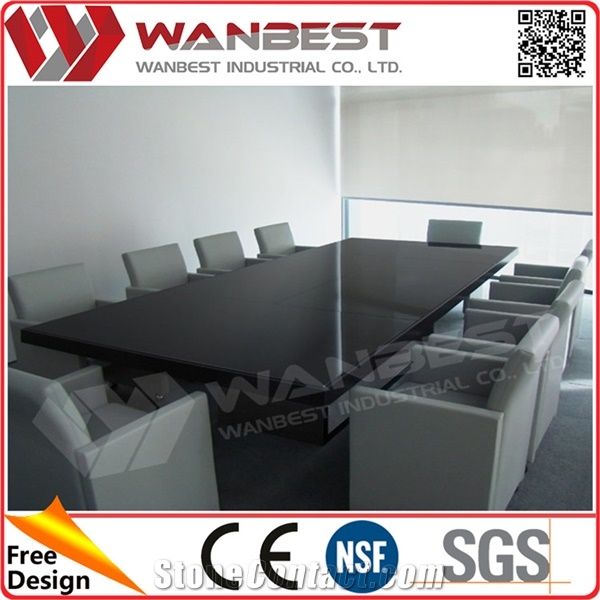 Artificial Marble Top Conference Table Meeting With Metal Base Artificial Marble Top Conference Table