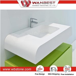 Countertop Bathroom Vanity Cabinet Solid Surface Wash Basins