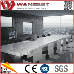 Furniture Manufacturers Italian White Conference Table