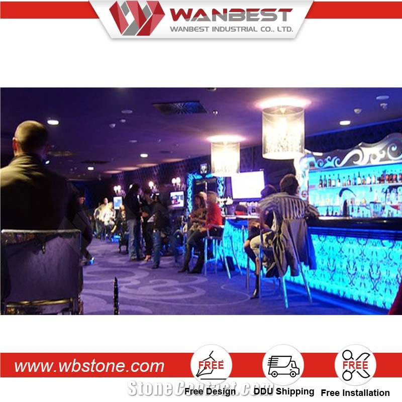 Hot Sale Acrylic Solid Surface Bar Counter Aquarium Fish Tank,Bar Counter Used,Illuminated Led
