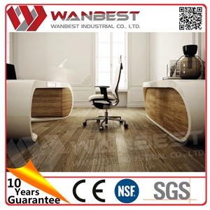 Luxury White Manager Office Computer Table Utive Ceo Office Desk