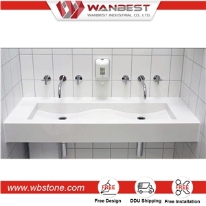 New Wall Mount Delicate Ceramic Small Solid Surface Corner Wash Basin