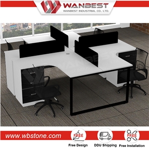 Office Workstations Design Four People Office Workstation Modular