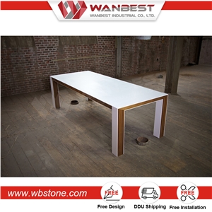 Rectangle Wooden Dining Table Long Design American Style