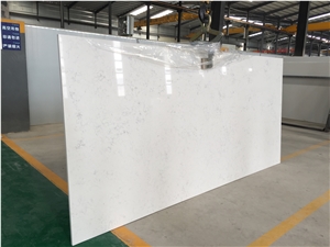 Artificial Quartz Stone Bs3105 Carrara Series Quartz Stone Solid Surfaces Polished Slabs & Tiles Engineered Stone for Hotel Kitchen Bathroom Counter Top Walling Panel Environmental Building Material