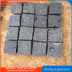 Zhangpu Black Basalt Granite Paving Stone, Cobble Stone, Cube Stone