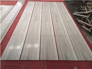 Timber White Marble, Wooden White Marble Slabs, White Wood Grain Marble Slabs