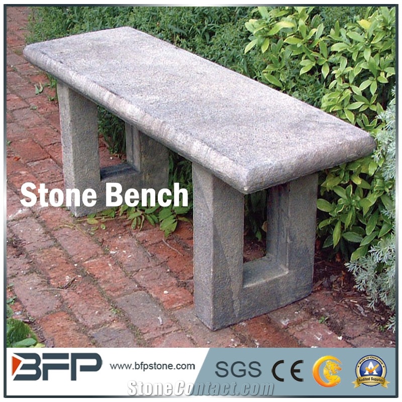 China G603 Grey Granite Garden Bench, Exterior Stone Benches, Street Furniture, Outdoor Landscaping Stones Park Chairs, Garden Granite Stone Chair