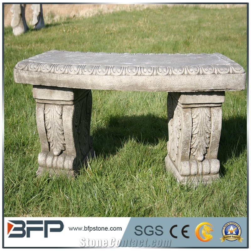 Exterior Outdoor Garden Landscape Street Patio Natural Granite Stone Table Bench Chair