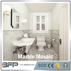 Floor/Wall Mosaic/Mosaic Border/Chinse White Marble Mosaic