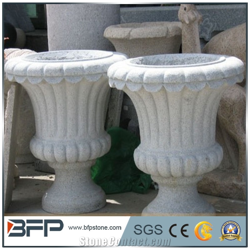 Stone Flower Pot, Stone Vase, Stone Flower Cups, Granite Decoration, Polished Stone Flower Pots