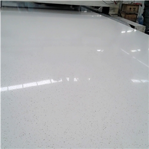 Quartz Slabs China Best Price and Quality Engineered Solid Surface Nano Polished,Snow White Glass Mirror 30mm*3000*1600mm Pure Big Sheets Factory Directly