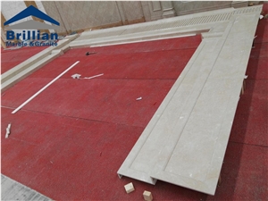 Barroque Beige Marble Door Surround,Turky Beige Marble Door Frame,Beige Marble Door Arch,Barroca Beige Marble Threshold,Beige Marble Door and Window Frame