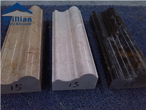 Ottoman Marble Skirtings/Ottoman Beigemarble Border Line/Polished Marble Pencil Liners/Marble Crown Moldings/Hot Marble Dome Mouldings/Natural Stone Trim