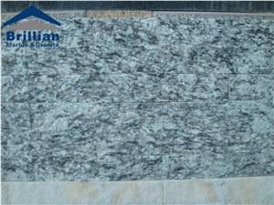 Spray White Granite Culture Stone,150*600*15-25mm Grey Stone Culture Stone,Hand Split Ledge Stone,Sea Wave Flower Granite Wall Cladding,Split Surface Clture Stone