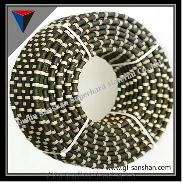 11.5mm Fast Cutting High Efficiency Rubber Wire Saw, Wire Cables for Cutting Granites and Marbles