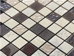 Microcrystal Ceramic Background Mosaic Wall Tile,Crystallized Stone Mosaic