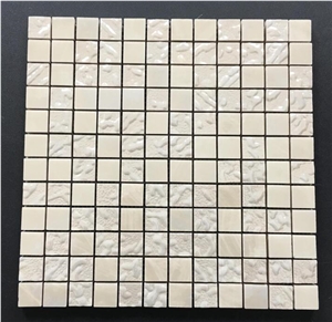 White Microcrystal Ceramic Glass Mosaic Tile